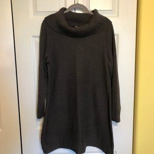 Alfani Woman Dark Grey Cowl Neck Tunic Sweater